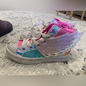 Skechers Shoes Girls Size 2 TWINKLE toes dream wings shoes
